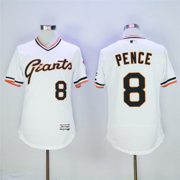 San Franciscoc Hunter Pence San Francisco Giants white Cooperstown jersey