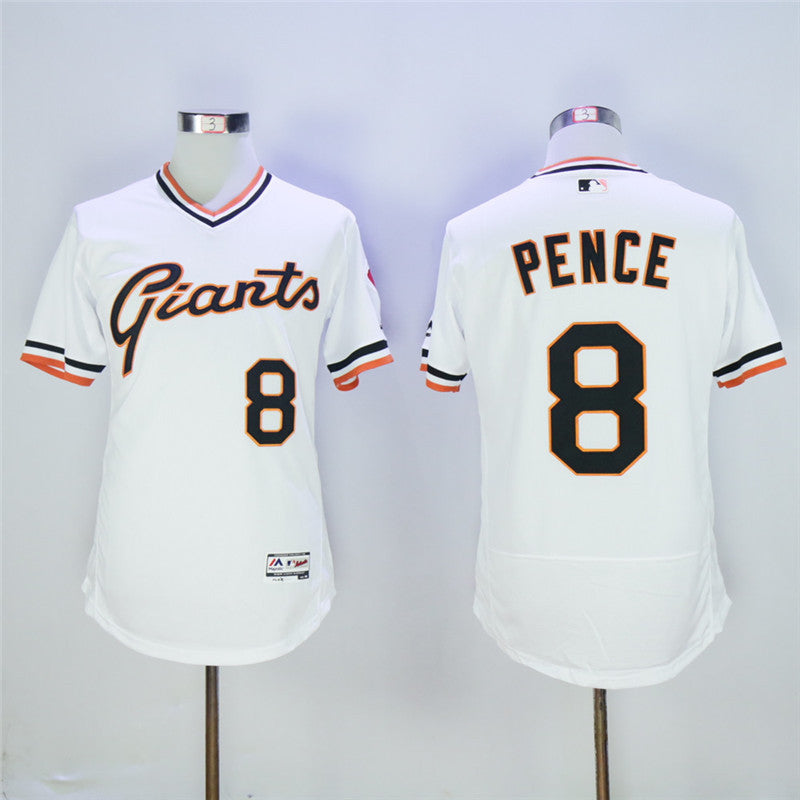 San Franciscoc Hunter Pence San Francisco Giants white Cooperstown jersey