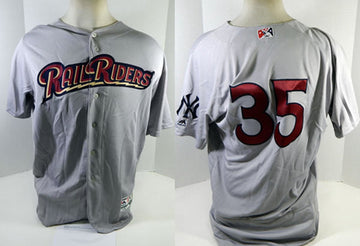 Erik Swanson Scranton Wilkes-Barre RailRiders gray jersey