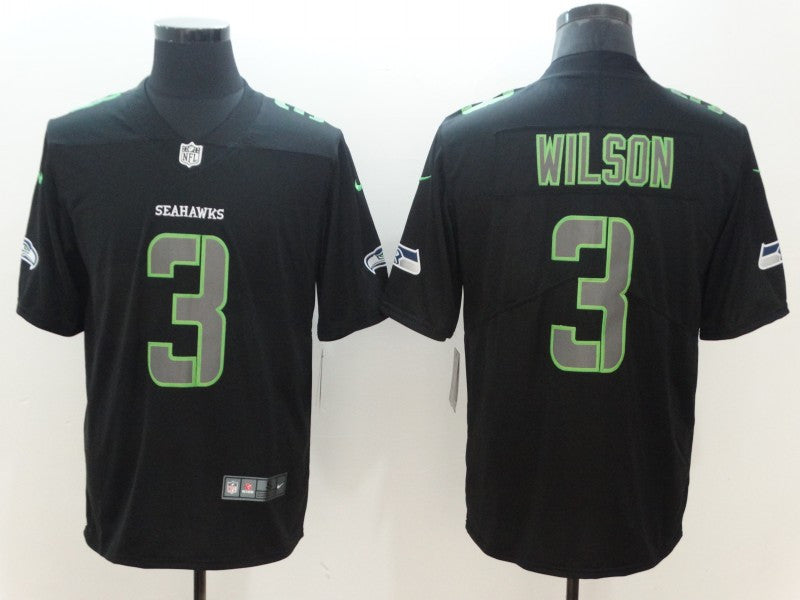 Russell Wilson Seattle Seahawks black Limited jersey
