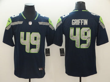 Shaquem Griffin Seattle Seahawks navy Vapor jersey