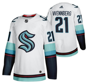 Alex Wennberg Seattle Kraken white jersey