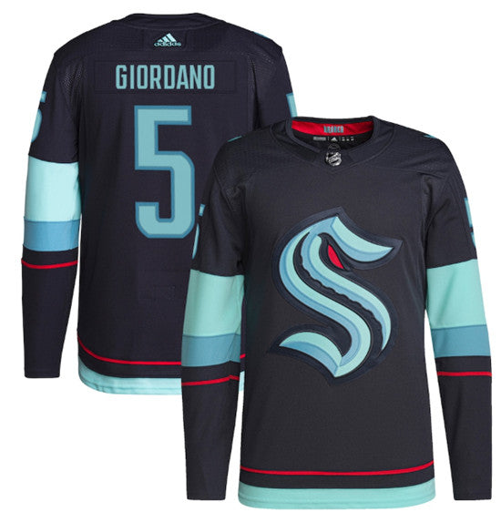 Mark Giordano Seattle Kraken navy jersey