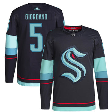 Mark Giordano Seattle Kraken navy jersey