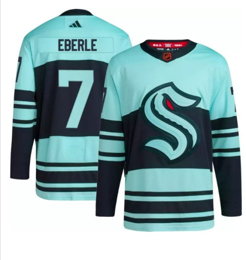 Jordan Eberle Ice Seattle Kraken blue Reverse Retro jersey
