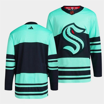 Blank Ice Seattle Kraken blue Reverse Retro jersey
