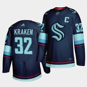 Primary Logo Seattle Kraken navy jersey