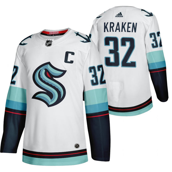 Primary Logo Seattle Kraken white jersey