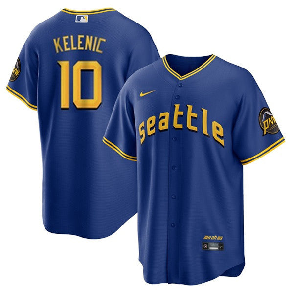 Jarred Kelenic Seattle Mariners royal City Connect jersey