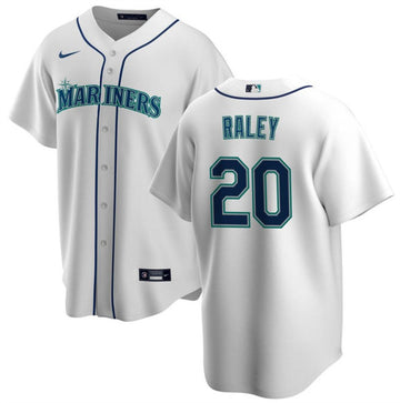 Luke Raley Seattle Mariners white jersey