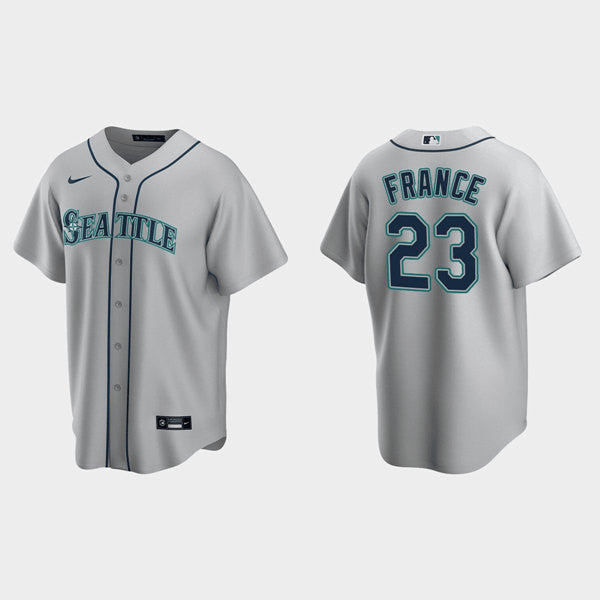Ty France Seattle Mariners gray jersey