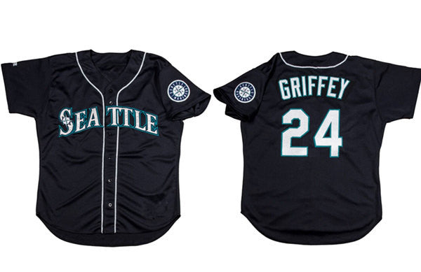 Ken Griffey Jr Seattle Mariners black jersey