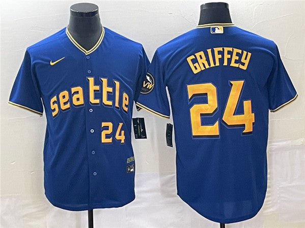 Ken Griffey Jr Seattle Mariners royal City Connect jersey