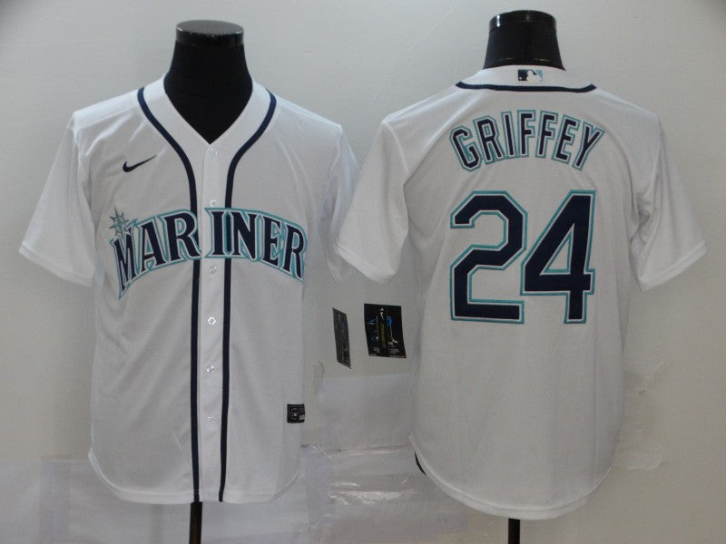 Ken Griffey Seattle Mariners white jersey