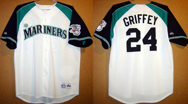 Ken Griffey Seattle Mariners white jersey
