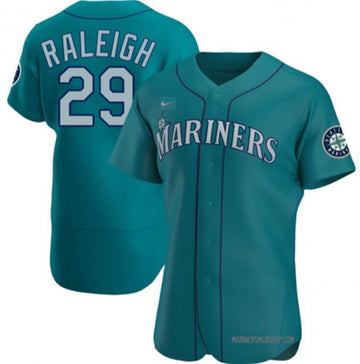 Cal Raleigh Seattle Mariners aqua jersey