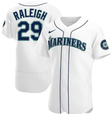 Cal Raleigh Seattle Mariners white jersey