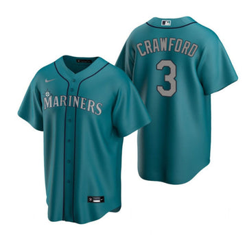 J.P. Crawford Seattle Mariners aqua jersey