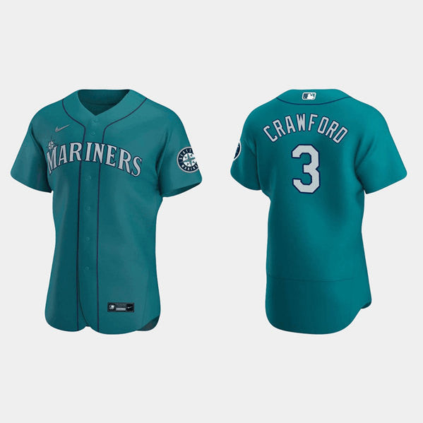 J.P. Crawford Seattle Mariners aqua jersey