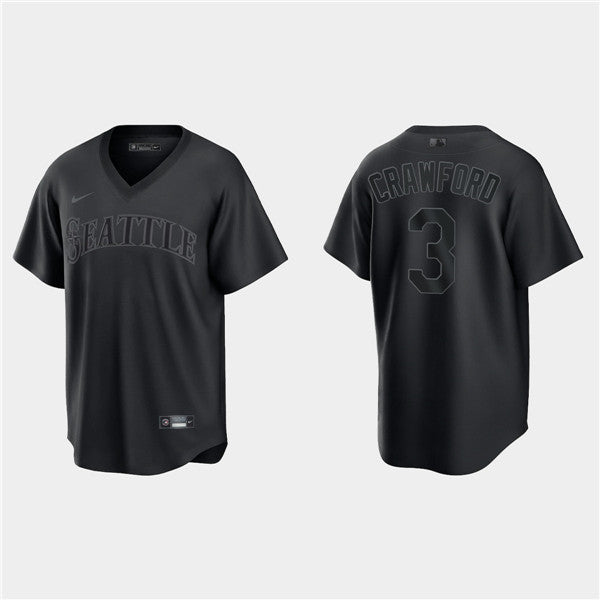 J.P. Crawford Seattle Mariners black Fashion jersey