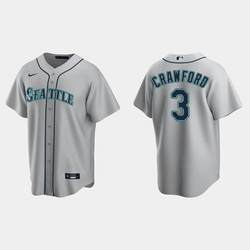 J.P. Crawford Seattle Mariners gray jersey