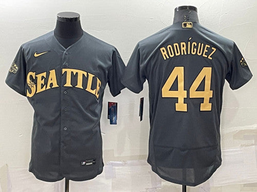 Julio Rodríguez Seattle Mariners charcoal All-Star jersey