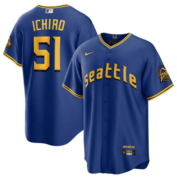 Ichiro Suzuki Seattle Mariners royal City Connect jersey