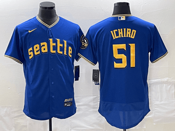 Ichiro Suzuki Seattle Mariners royal City Connect jersey