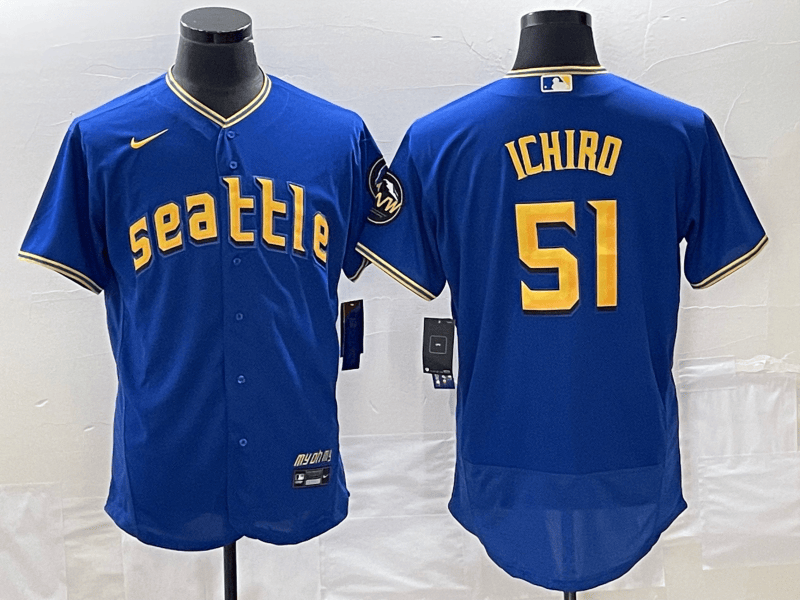 Ichiro Suzuki Seattle Mariners royal City Connect jersey
