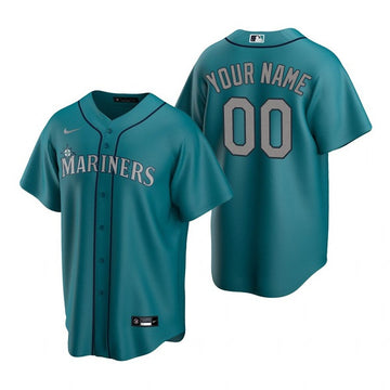 Custom Seattle Mariners aqua jersey