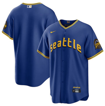 Custom Seattle Mariners royal City Connect jersey