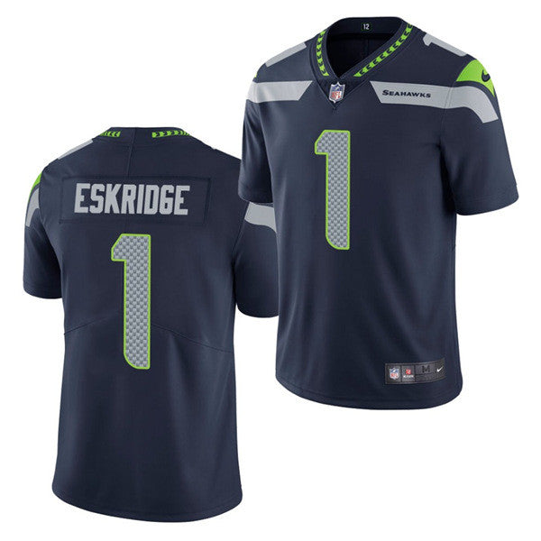 D'Wayne Eskridge Seattle Seahawks navy Vapor jersey