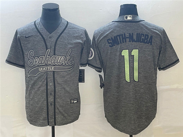 Jaxon Smith-Njigba Seattle Seahawks gray jersey