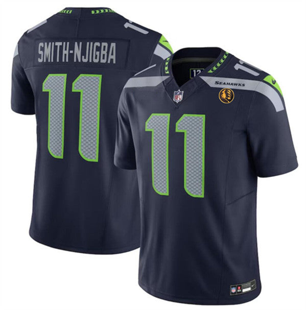 Jaxon Smith-Njigba Seattle Seahawks navy Vapor jersey