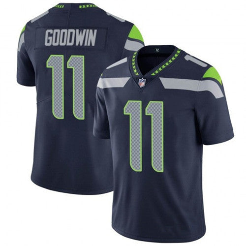Marquise Goodwin Seattle Seahawks navy Vapor jersey