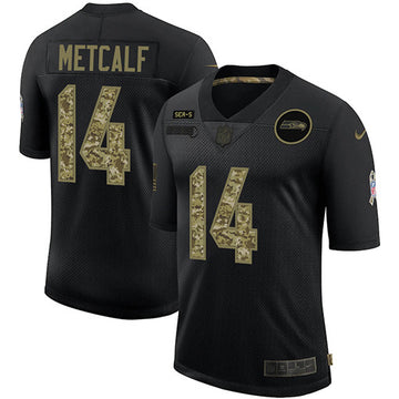 D.K. Metcalf Seattle Seahawks black Salute To Service jersey