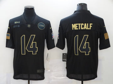 D.K. Metcalf Seattle Seahawks black Salute To Service jersey