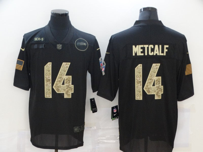 D.K. Metcalf Seattle Seahawks black Salute To Service jersey