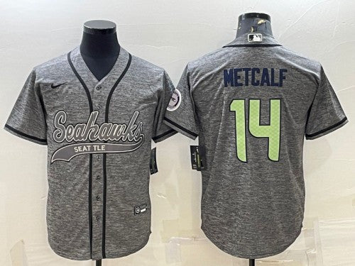 DK Metcalf Seattle Seahawks gray jersey