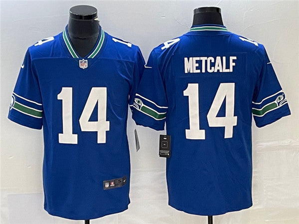 DK Metcalf Seattle Seahawks royal Vapor jersey