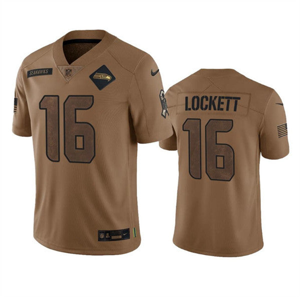 Tyler Lockett Seattle Seahawks brown Salute To Service jersey