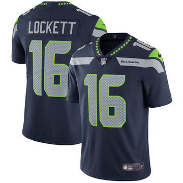Tyler Lockett College Seattle Seahawks navy Vapor jersey