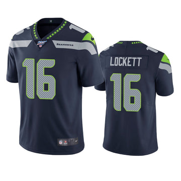 Tyler Lockett Seattle Seahawks navy Vapor jersey