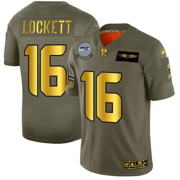 Tyler Lockett Seattle Seahawks olive Salute To Service jersey