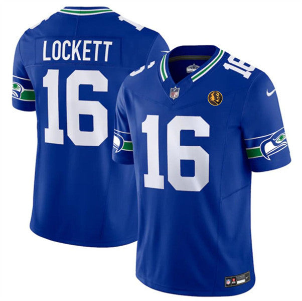Tyler Lockett Seattle Seahawks royal Vapor jersey