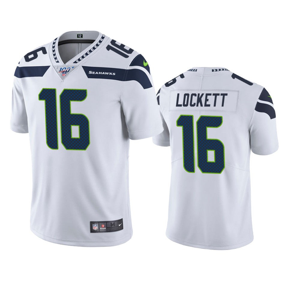 Tyler Lockett Seattle Seahawks white Vapor jersey