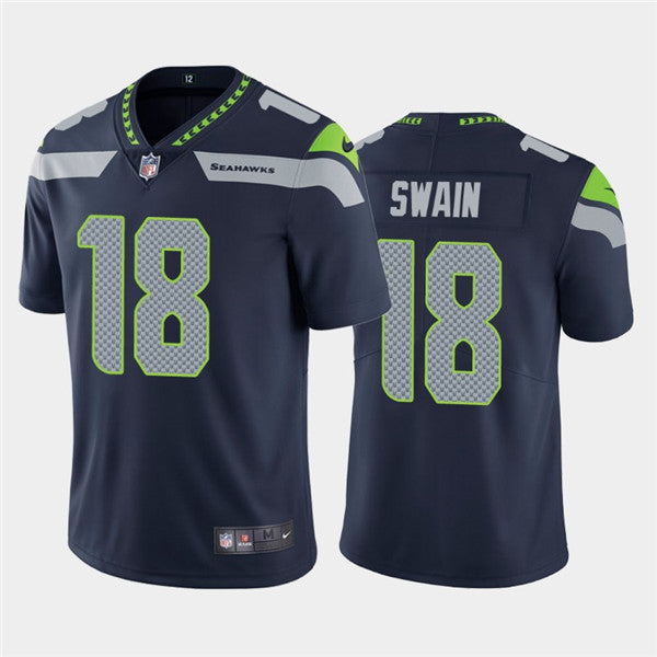 Freddie Swain Seattle Seahawks navy Vapor jersey