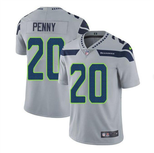 Rashaad Penny Seattle Seahawks gray Vapor jersey