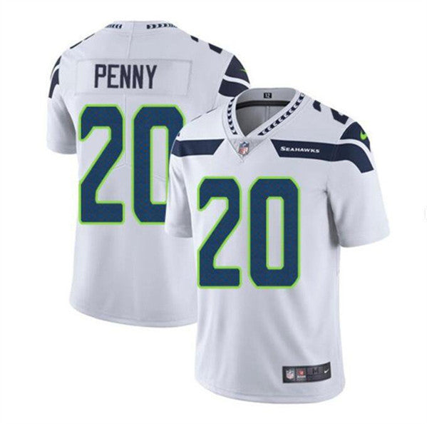 Rashaad Penny Seattle Seahawks white Vapor jersey