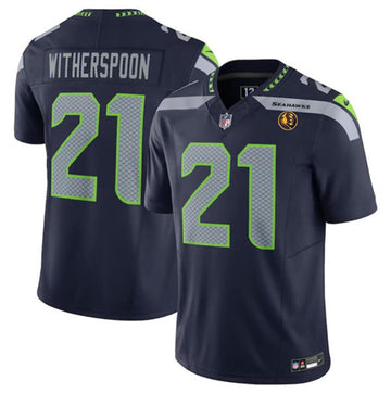 Devon Witherspoon Seattle Seahawks navy Vapor jersey